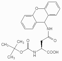 Boc-asn (xan) -oh [tsis muaj . 65420-40-8]