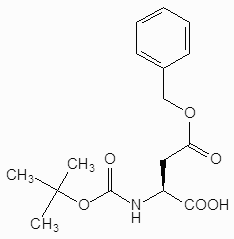 Boc-asp (OBZL) -H [CAS TSIS YOG . 7536-58-5]